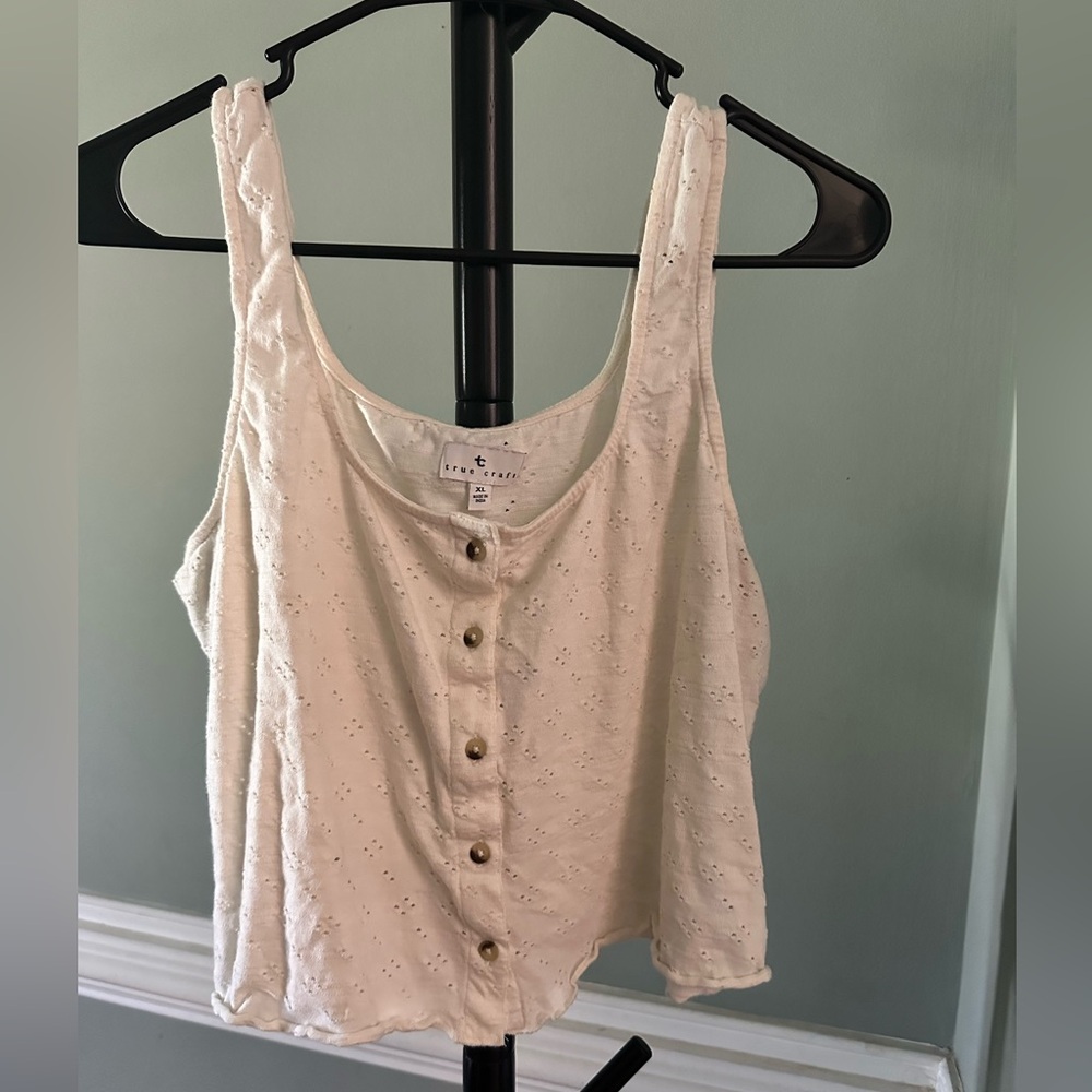 XL Ivory Crop Top